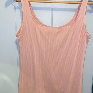Medium H&M Ribbed Pink Fitted Dress